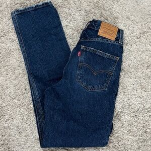 Levi's Women’s Size 25 70’s High Slim Straight Dark Wash Jeans